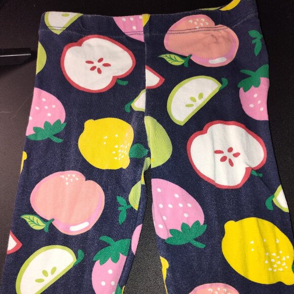 PRE-OWNED CHILDREN PLACE 2 PIECE MATHCHING FRUITY PANTS SET - Picture 3 of 8